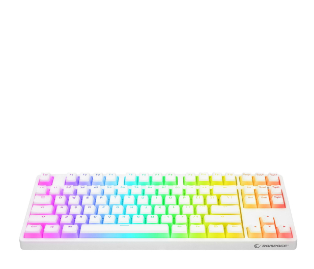 Rampage TKL GHOST Huano Red Switch biała - 1351975 - zdjęcie 2